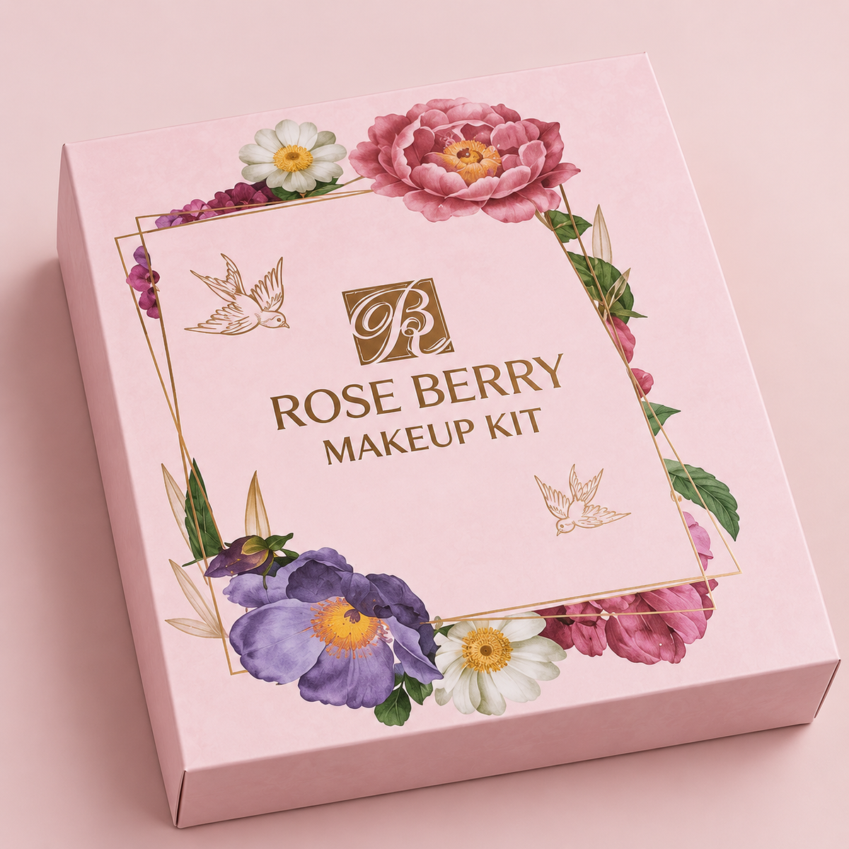 Rose Berry All-in-One Makeup Book